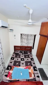 Ramalinganagar Home – Bedroom two with air conditioning