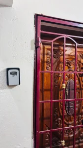 Ramalinganagar Home First Floor – Entrance door with lockbox
